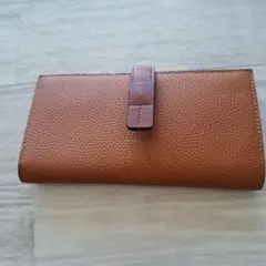 ブラウンレザー 長財布 約20cm