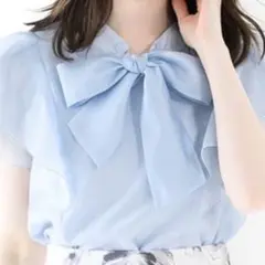 MISCH MASCH 半袖リボン付きシャツ　スカートセットアップ