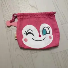 ドキンちゃんポーチ ピンク　アンパンマンミュージアム限定
