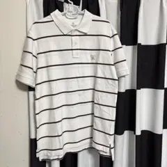Lands' End ストライプ ポロシャツ L