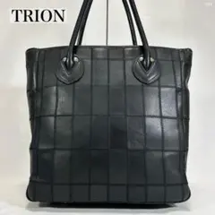 【極美品】トライオン パネルレザー トートバッグ パッチワーク レザー A4可