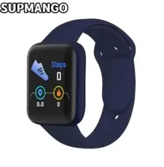 スマートウォッチ Y68s スポーツブレスレット(Dark Blue)