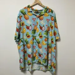 asos エイソス　果物　夏　フルーツ　柄　アロハシャツ　アロハ　シャツ