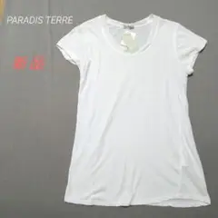 新品タグ付 パラディテール✳️半袖 シアーカットソー【38】Tシャツ 白 M 夏