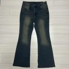 flared denim pants y2k