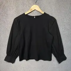 index パフスリーブ ドッキングトップス シャツ オフィススタイル