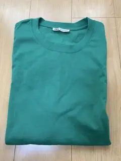 ZARA グリーン Tシャツ Lサイズ