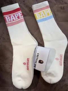 アベイシングエイプ　BAPE　メンズソックス2足セット