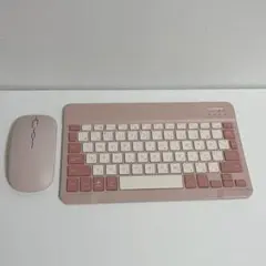 スリーコインズ スリコ ワイヤレスキーボード マウス ピンク