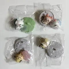 ちいかわ チョコサプ フィギュア モモンガ 古本屋 うさぎ ラッコ 4点 セット