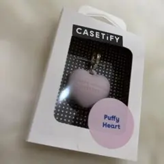 CASETIFY Puffy Heart チャームプリズムローズピンク