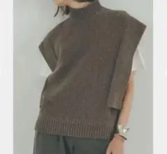 超美品【CLANE】スクエアスリーブニットベスト クラネ