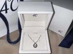 4℃ エターナルシルバー アクアマリン ダイヤモンド ネックレス