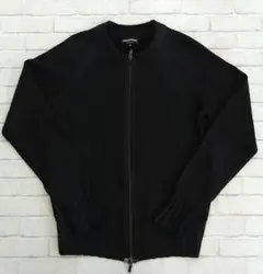 E877 EMPORIO ARMANI フルジップニットセーター 46 訳あり