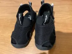 ブラックメッシュサンダル