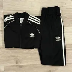 adidas トレフォイル ジャージ 上下セット　ブラック150cm
