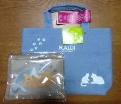 カルディ　ネコバッグ　トートバッグ　ポーチ