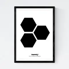 【タイムセール】TYPOGRAPHYS アートポスター（A4サイズ）#68BK