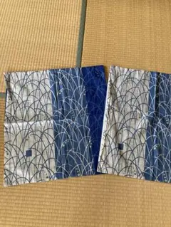波模様 座布団 2枚セット