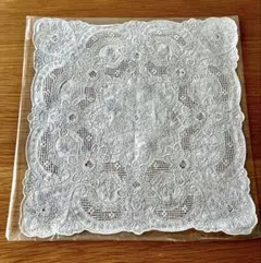 スワトウ　汕頭　高級　伝統工芸　手刺繍　ハンカチ　アンティーク　新品未使用②