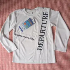 新品　ホワイト DEPARTURE 長袖Tシャツ　110㎝