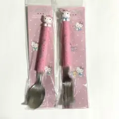 ハローキティ　マスコット付スプーン フォーク サンリオ キッチン ②