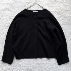 ✨極美品✨ADORE アドーア カーディガン 2つボタン 38 M 黒