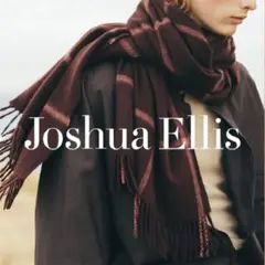 定価6.27万 Joshua Ellis カシミヤ 大判ストール ウィンドウペン