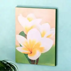 プルメリアの花 アートパネル
