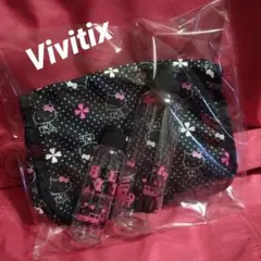 ハローキティ★VIVITIX ポーチ 2002年＋クリアボトル★レア★レトロ
