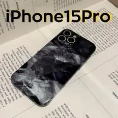 ★早い者勝ち★タイダイ　iPhone15Pro　メンズ　ホワイト　ブラック　保護