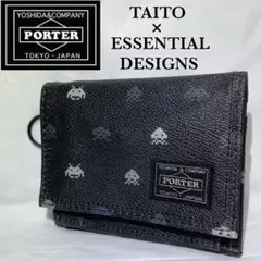【希少】PORTER × エッセンシャルデザインズ × TAITO 三つ折り財布
