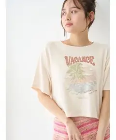 SNIDEL HOMEサーフプリントＴ