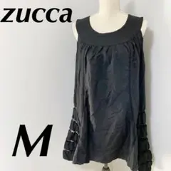 ズッカ★zucca★ワンピース★M★ブラック★黒★キュプラ60%