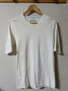 ikka ホワイト ５分袖Tシャツ Mサイズ