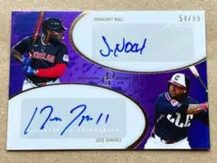 Topps ホセ・ラミレス選手 サイン DYNAMIC DUALS 99シリアル