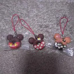 ディズニー　ドーナツマスコット（ミッキー＆ミニー＆ミニー）