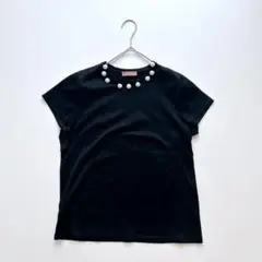 AMICA アミカキッズ パール TEE Tシャツ レディース 半袖 ブラック