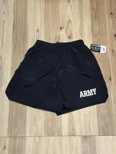 新品未使用Soffe ARMYロゴ ブラックショーツ M