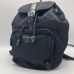 大人気✨ PRADA プラダ リュック 三角ロゴ ブラック テスート