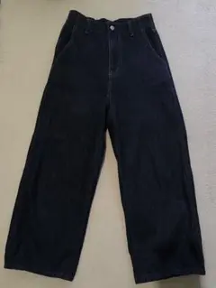 グローバルワーク GOODデニムバギーパンツ S 低身長向け