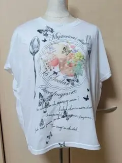 is ScoLer ホワイト グラフィックプリント Tシャツ
