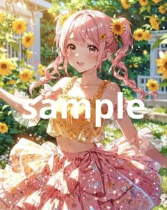 A4サイズ　ポスター　AIイラスト　美麗　アニメ　アニメイラスト　No.241