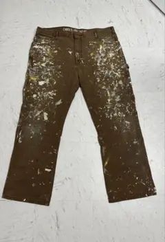 Dickies ペイントデニム　ブラウン