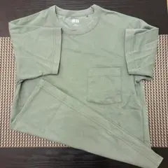 【処分前価格】UNIQLO U オリーブグリーン Tシャツ 150サイズ