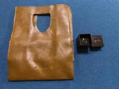 agete K10ルビーチェーンリング ショッパー付き