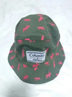 【新品・希少サンプル】Columbia　キッズ　動物柄バケットハット　O/S