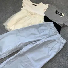 フランシュリッペ　ワイドパンツ＆半袖カットソー2枚