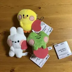 LINE FRIENDS minini ボールチェーン付きぬいぐるみ　全種セット