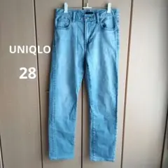 UNIQLO ユニクロ スリムフィットジーンズ 28インチ ライトブルー メンズ